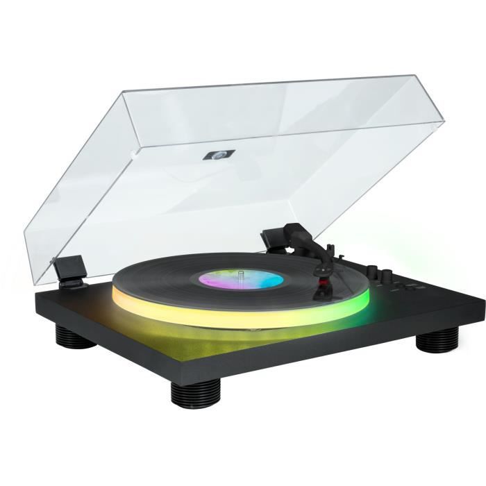 Record Player - BIGBEN INTERACTIVE - Light-up Platter - Belt Drive - Bluetooth - Light Effects