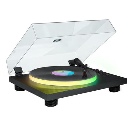 Record Player - BIGBEN INTERACTIVE - Light-up Platter - Belt Drive - Bluetooth - Light Effects