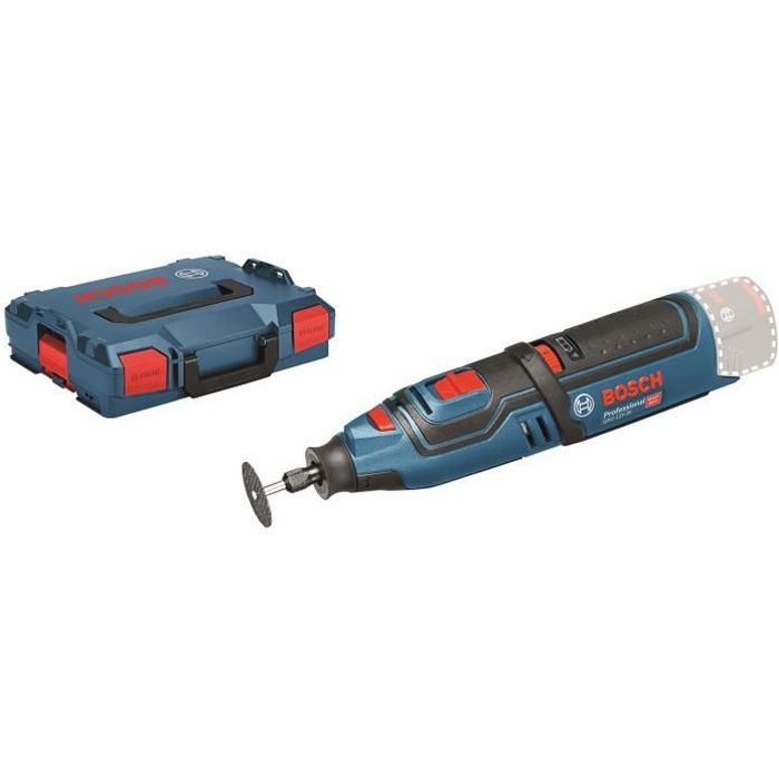 BOSCH PROFESSIONAL ROTARY MULTIFUNCTIONAL TOOL cordless 12V GRO 12V-35 solo Click & Go, L-BOXX