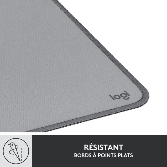 Large Desk Mat - Logitech Desk Mat - Studio Series, Multifunctional and Extended - Gray