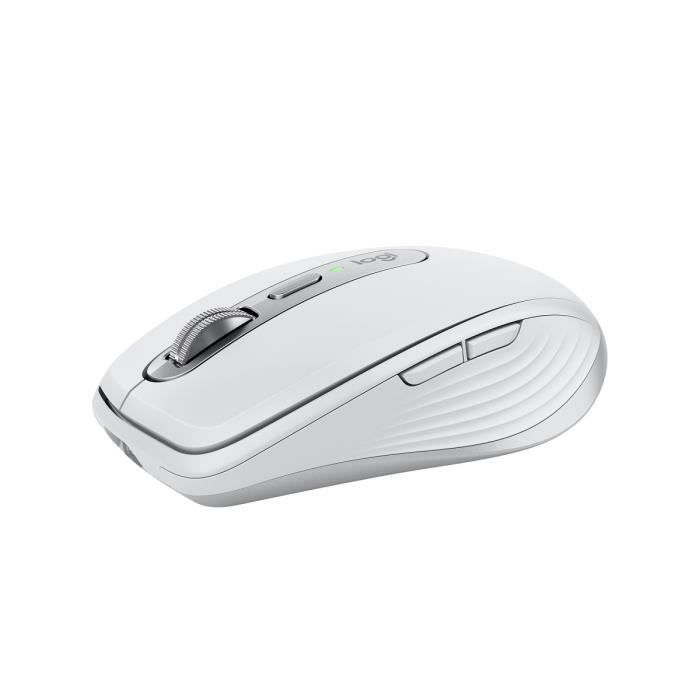 Wireless Mouse - LOGITECH - MX Anywhere 3S - Bluetooth - Silent Clicks - 6 buttons - Light gray