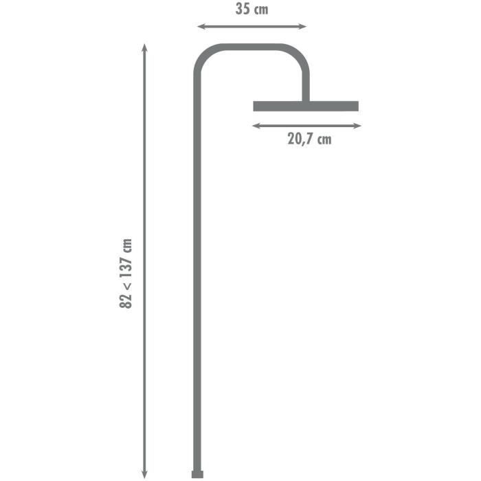 Shower column without taps - EDOUARD ROUSSEAU - HERA - Black