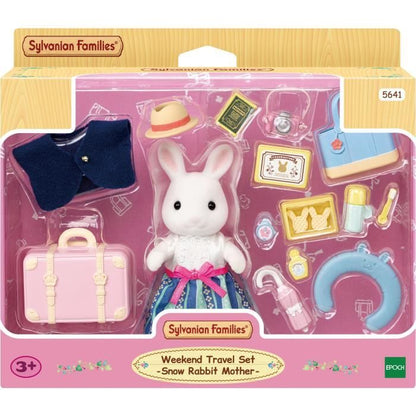 The snow rabbit mother and her weekend suitcase - Sylvanian Families - 5641 - From 3 years old