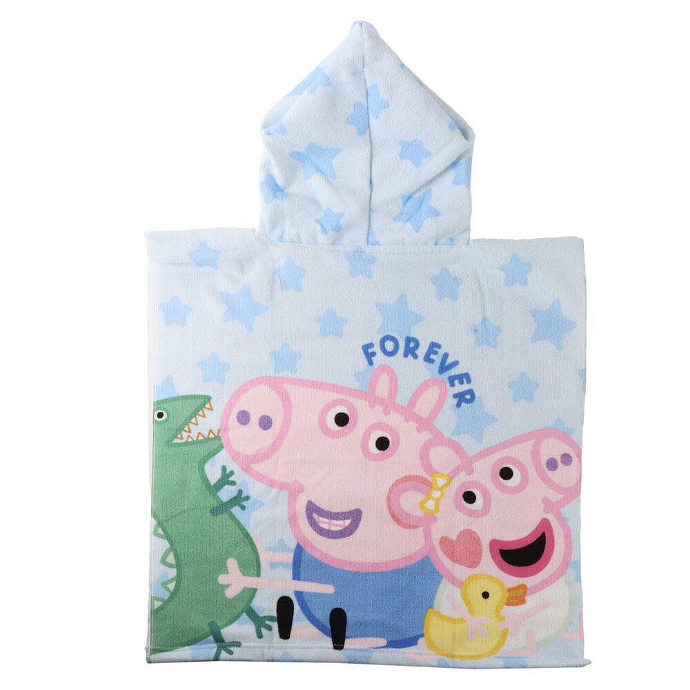 Peppa Pig microfibre poncho beach towel