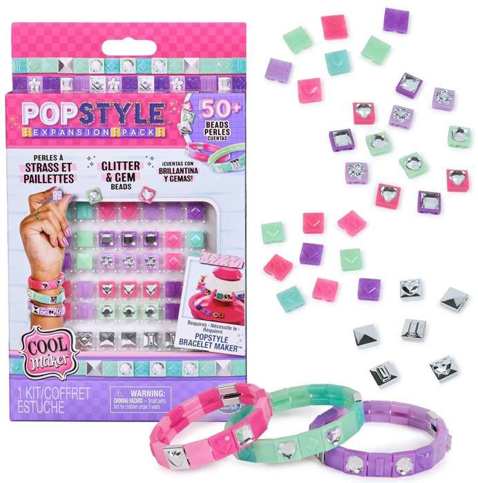 SPIN MASTER COOL MAKER - POP STYLE PACK STRASS AND GLITTER Pop Style Bracelet Machine