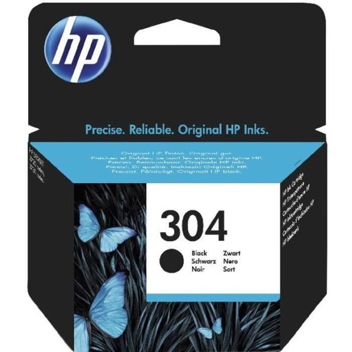 HP 304 Genuine Black Ink Cartridge for HP DeskJet 2620/2630/3720/3730 (N9K06AE)
