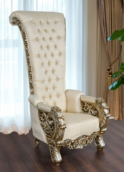 Palace Platine High Back Chair - Platine