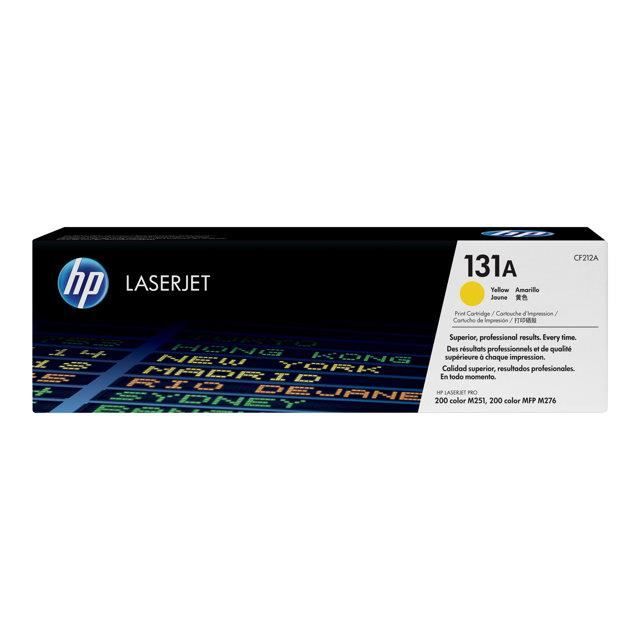 HP 131A Original Yellow LaserJet Toner Cartridge (CF212A) for HP LaserJet Pro 200 Color M251 / M276