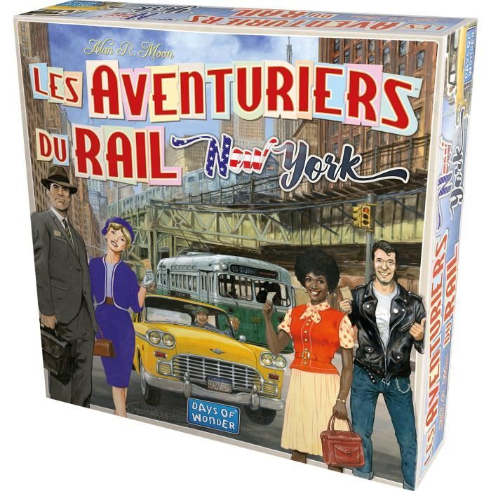 Days of Wonder | Rail adventurers: New York | Board game | From 8 years old | 2 to 4 players | 10 to 15 minutes