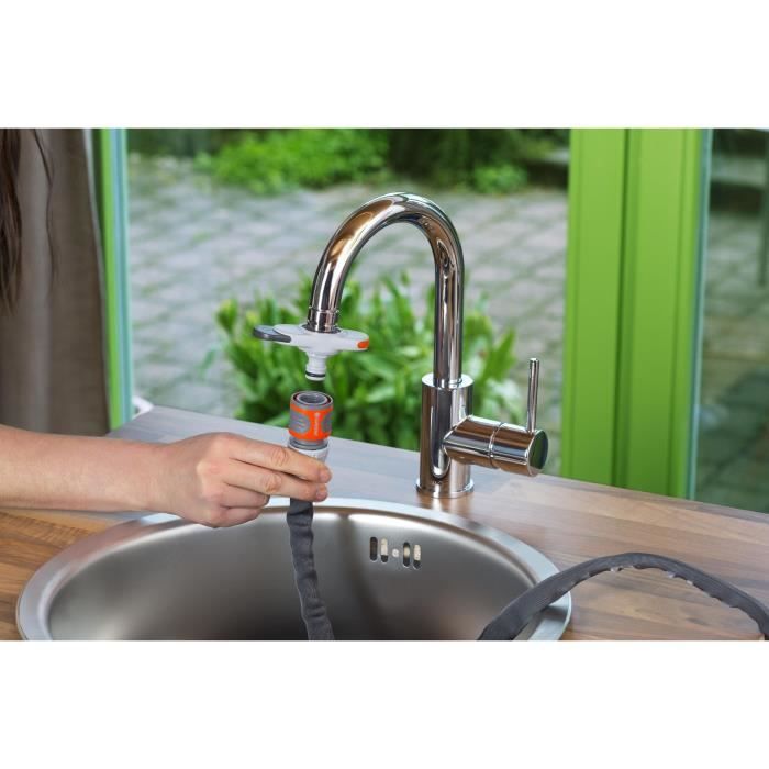 Gardena adapter for interior tap-Adapted connection M22 or female M24-5 year warranty (18210-20)