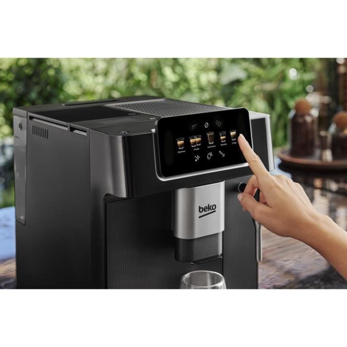 Coffee machine with grinder - BEKO - CEG7302B - 1350 W - 19 bars - Black
