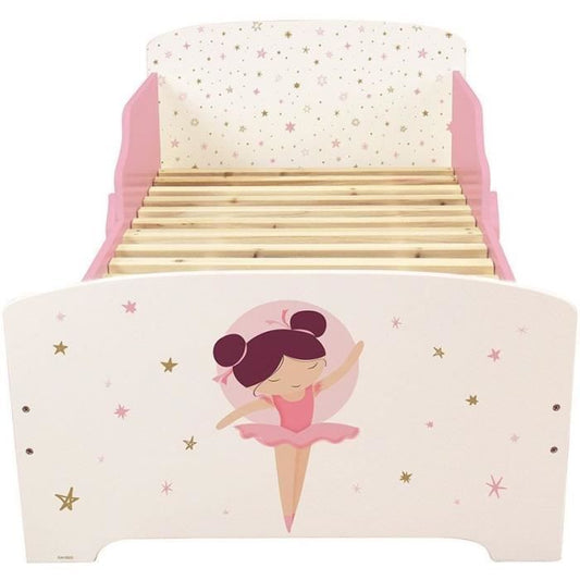 Bed with slatted box spring - ballerina dancer - fun house - 140 x 70 cm