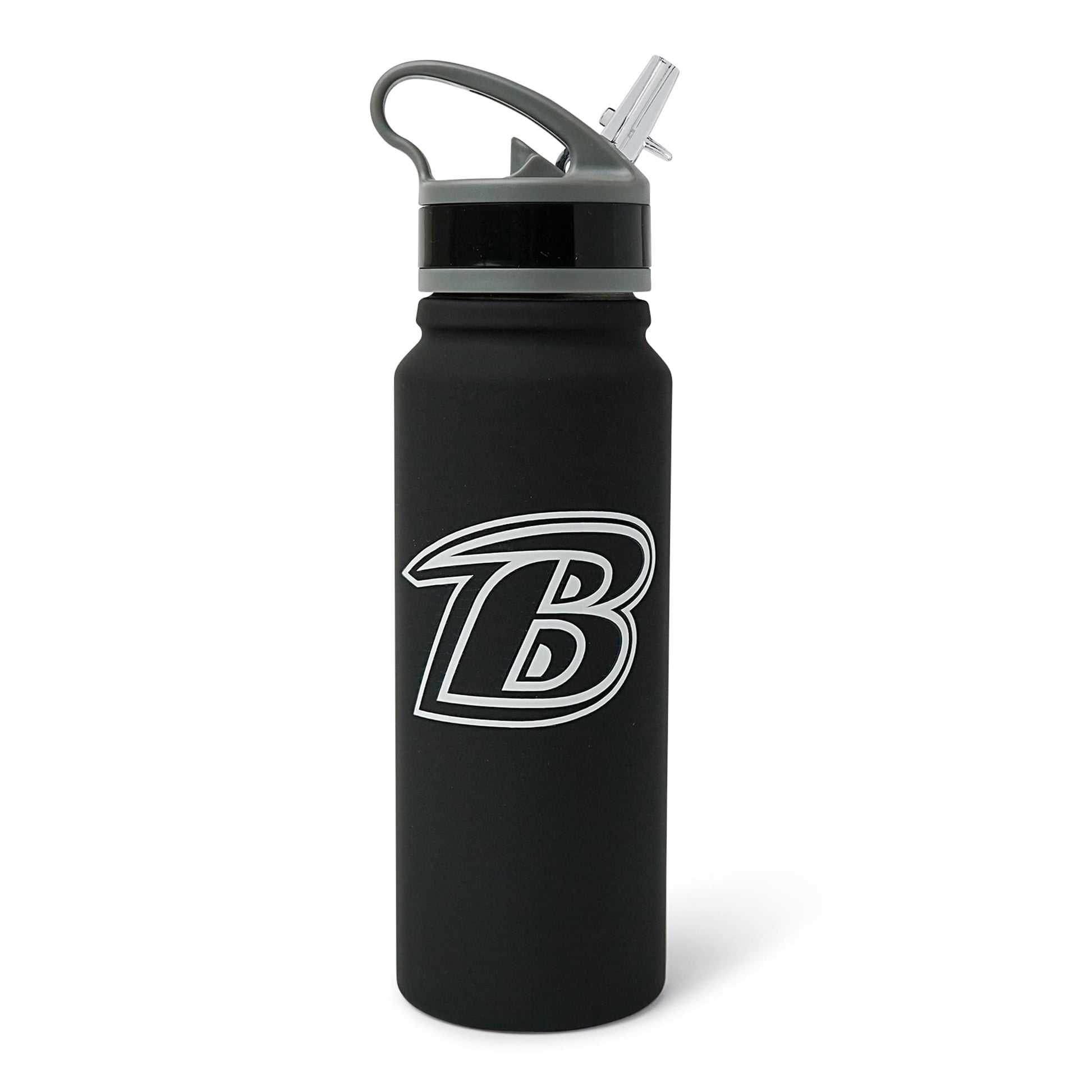 Baltimore Ravens Logo 25-Ounce Stainless Steel Flip-Top NFL Water Bottle