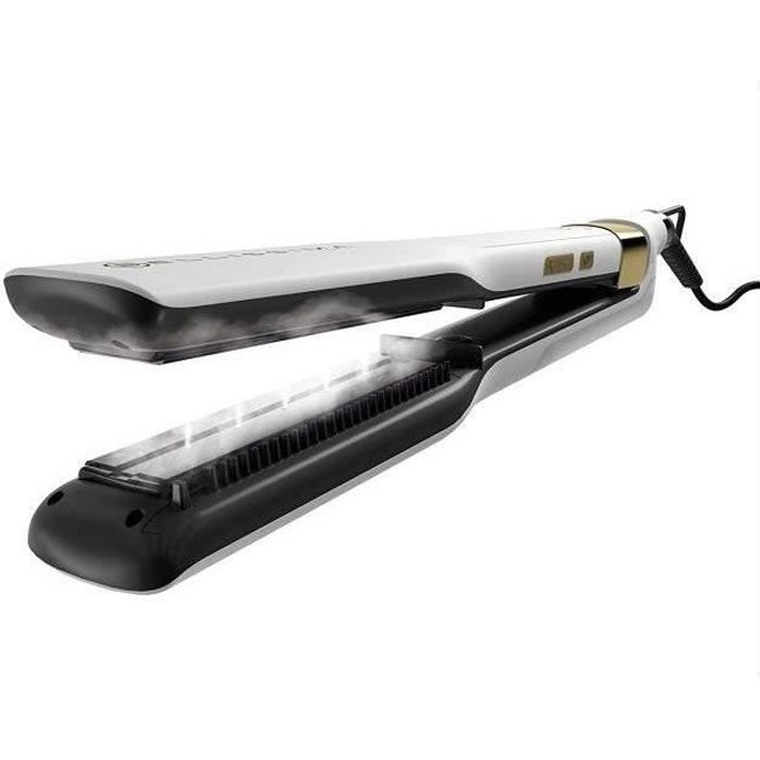 Professional Steam Straightener - Bellissima - Steam Elixir - Ceramic Plate + Argan Oil + Protective Case - 4 Temperatures