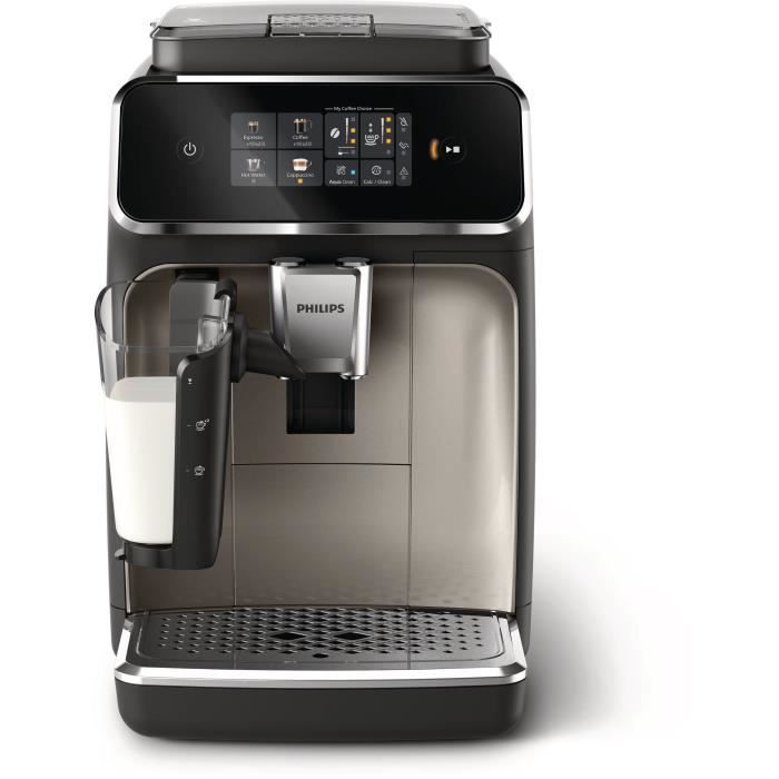 Automatic espresso machine - PHILIPS - Silent Brew EP2336/40 - 4 LatteGo drinks - Chrome black
