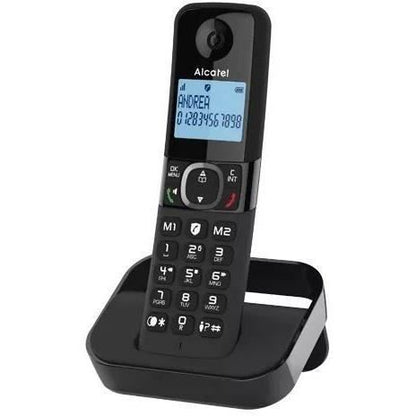 Cordless landline telephone - ALCATEL - F860 voice duo black - With unwanted call blocking function