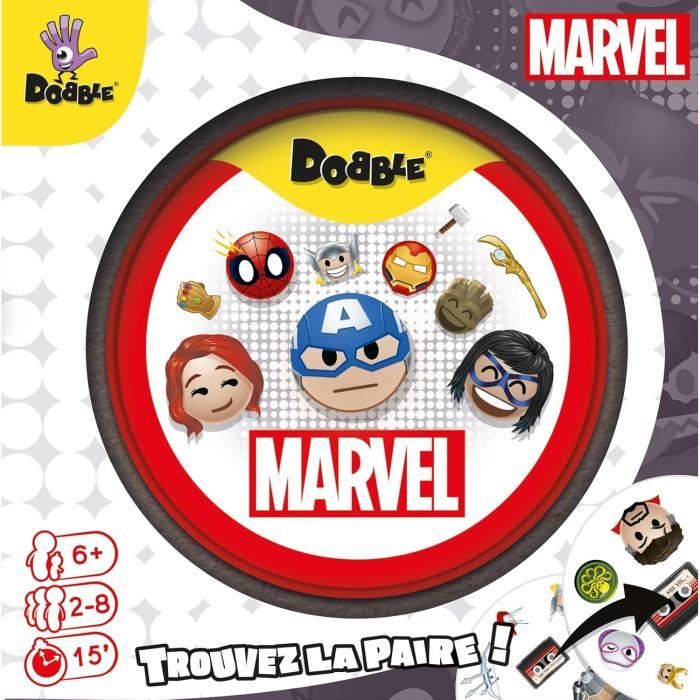 Party game - ASMODEE - Dobble: Marvel Emoji (Eco Sleeve) - 6 years old - Outdoor - Mixed