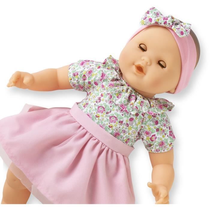 Large baby doll - COROLLE - My Adorable Large Flower Garden Baby Doll - 36 cm - from 2 years old