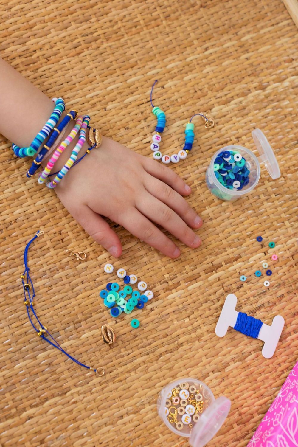 Sycomore - Create 7 Heishi Cobalt bracelets