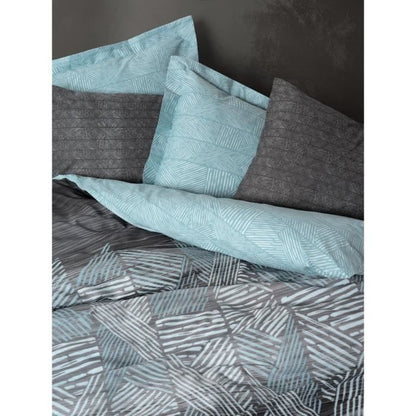 Bedding set - 1 duvet cover 220 x 240 cm + 2 pillowcases 60 x 60 cm - 100% cotton - Anthracite