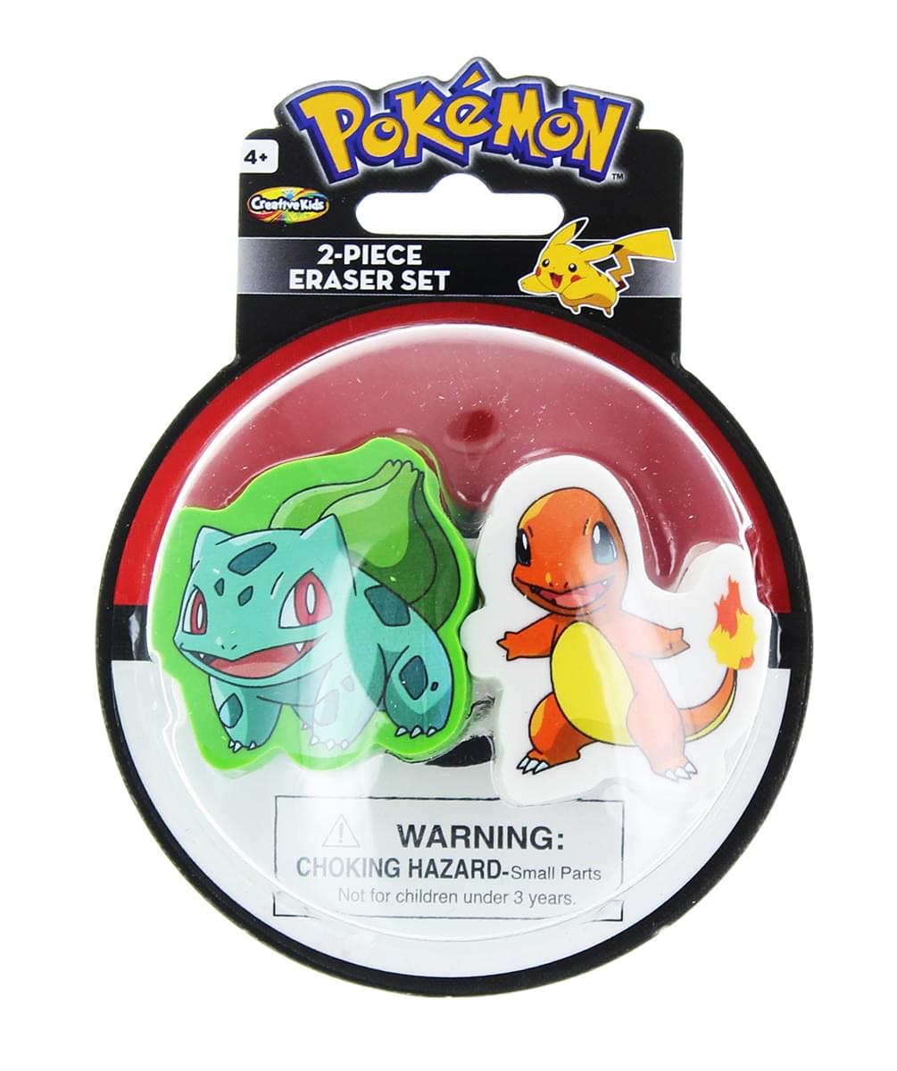 Pokemon Eraser 2-Pack: Bulbasaur & Charmander