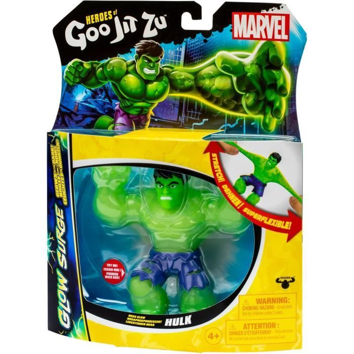 Hulk Glow Surge 11cm - HERoeS OF GOO JIT ZU - MARVEL - Luminous and extendable figure