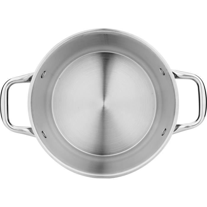 AM3549 Arthur Martin Stockpot 24 cm with lid  Stainless Steel  All heat sources including induction