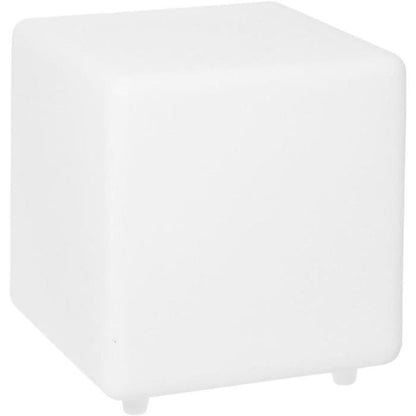 Luminous solar cube - LUMISKY - CASY - H30 cm - Coffee table stool - White and multi-color LED