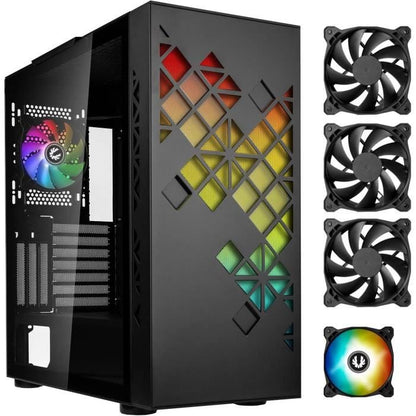 PC case without power supply - BITFENIX Tracery ARGB (Black) - Mid-tower - E-ATX format