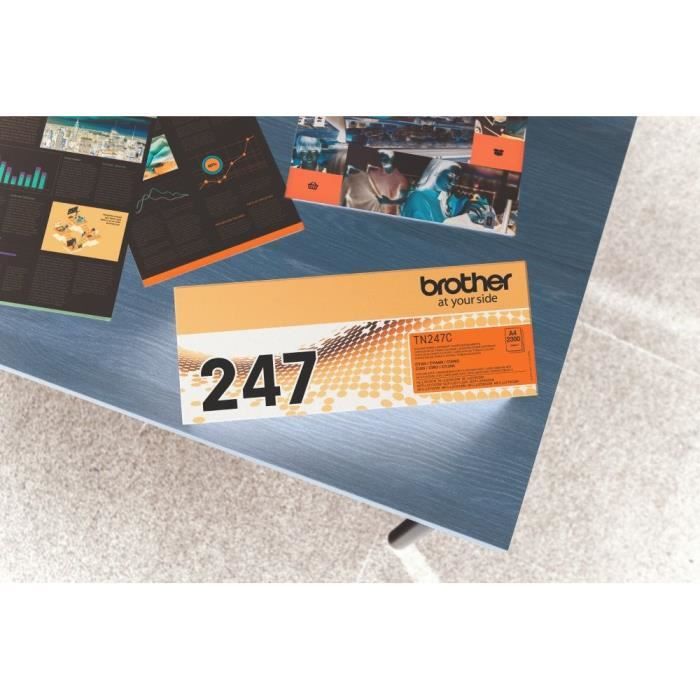 High capacity cyan toner - BROTHER - TN247C - 2300 pages