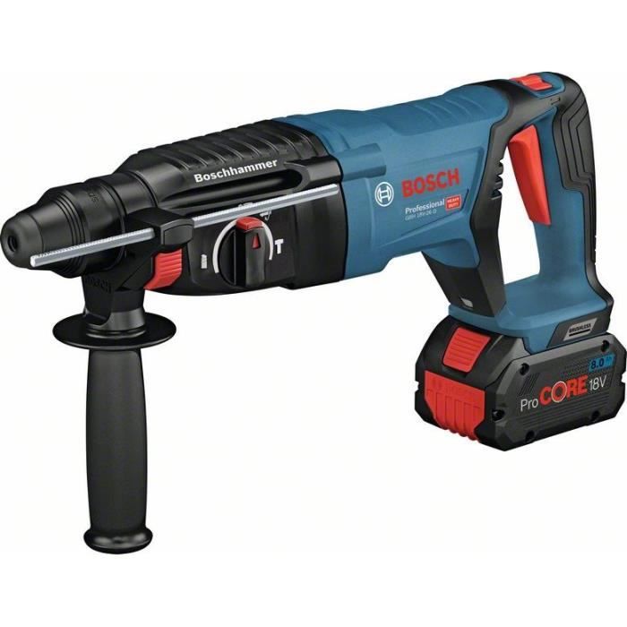 Cordless rotary hammer BOSCH PROFESSIONAL SDS plus GBH 18V-26 D delivered in solo version in standard case