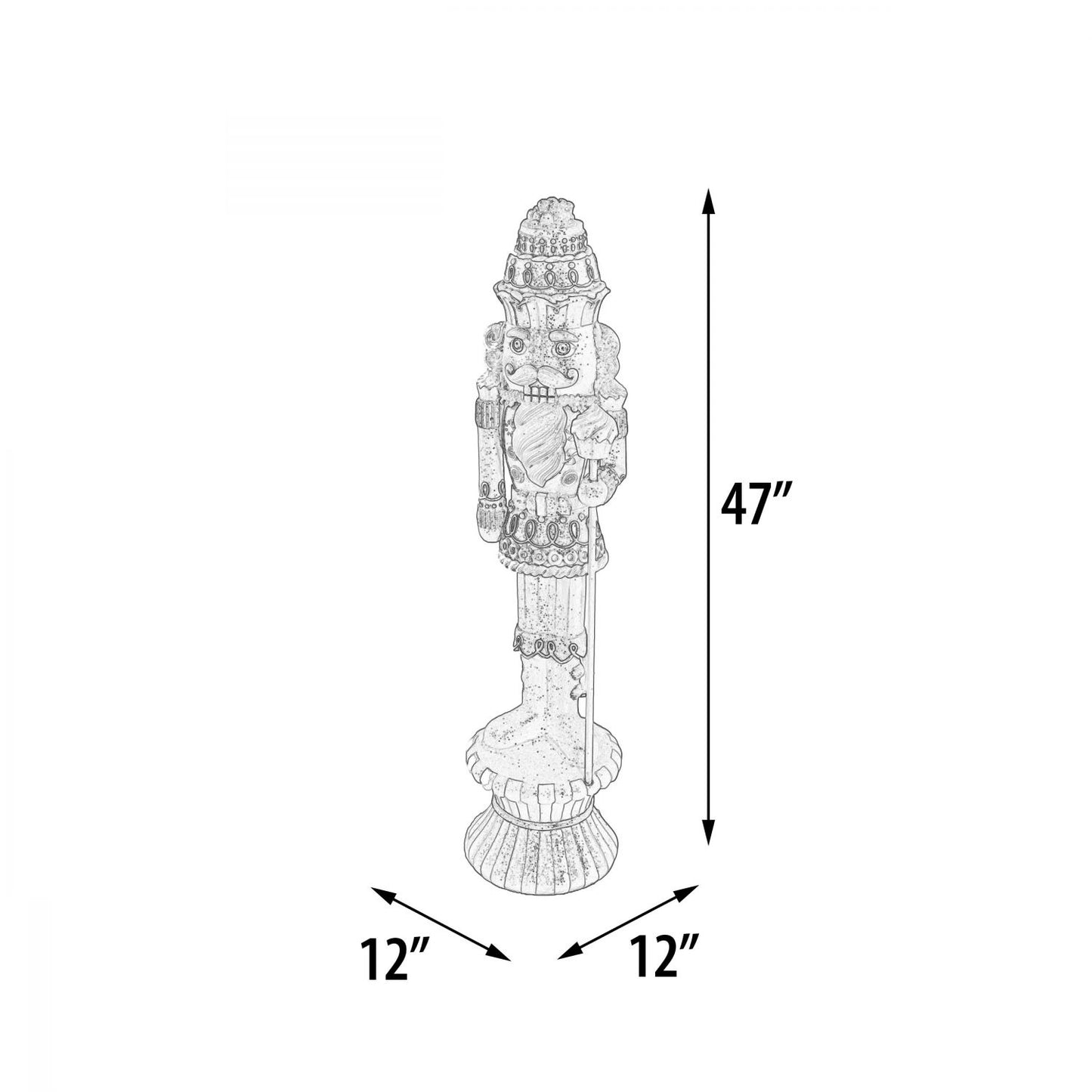47H Pastel Cupcake Nutcracker