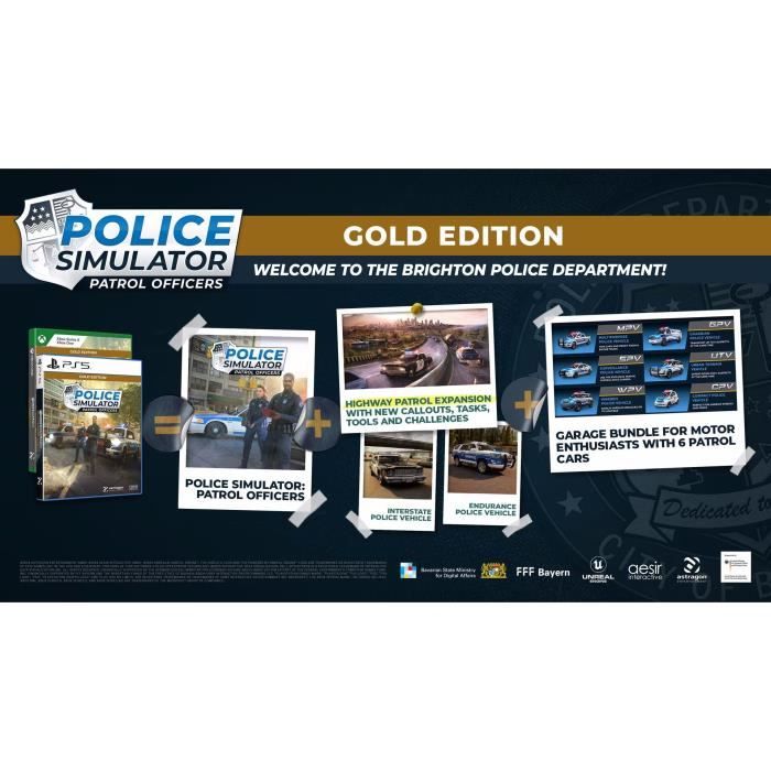 Police Simulator Patrol Officers - PS5 Game - Gold Edition