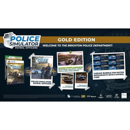 Police Simulator Patrol Officers - PS5 Game - Gold Edition