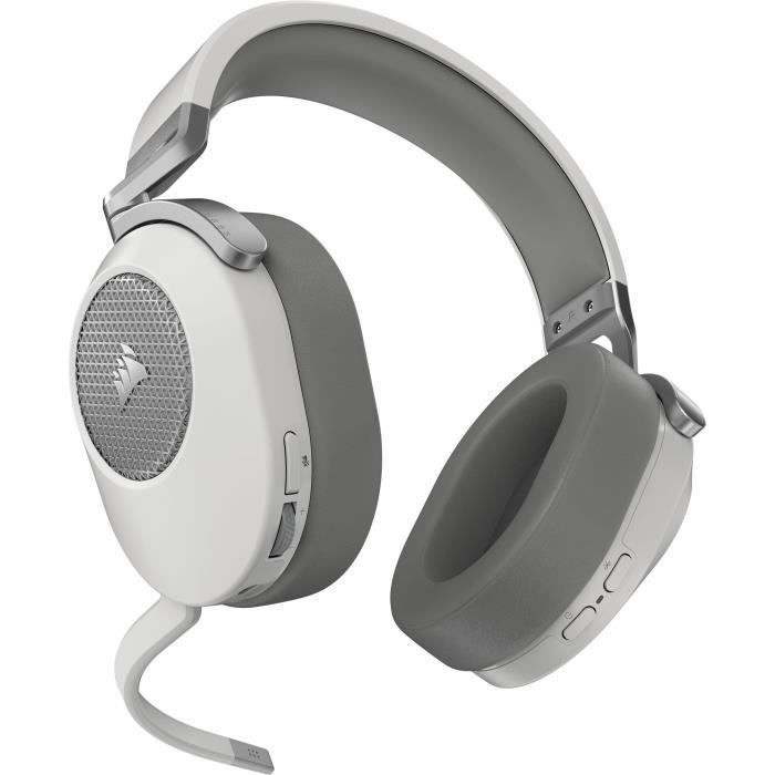 Wireless Gaming Headset - CORSAIR - HS65 Wireless V2 - White