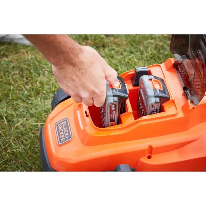 BLACK & DECKER 18V LITHIUM Cordless Lawnmower 33 cm - 2.5Ah - 2 batteries - 1 charger - BCMW3318L2-QW
