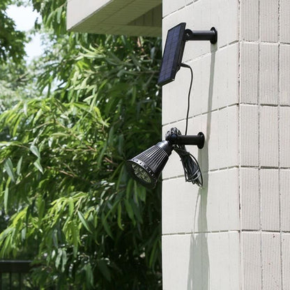 in 1 solar spotlight to stick or fix - LUMISKY - SPIKY AWAY W34 - H42 cm - white LED