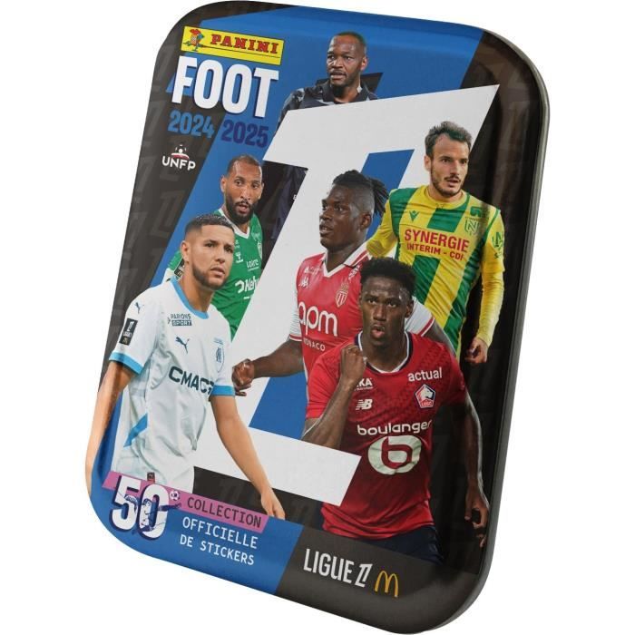 Metal box - PANINI - Football Ligue 1 2024-2025 - McDonald's - 12 pockets - 84 stickers