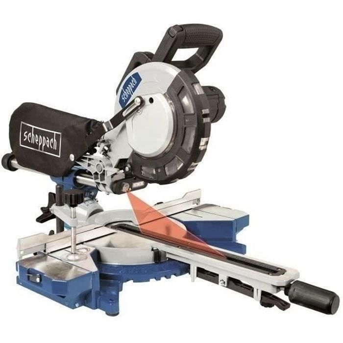 SCHEPPACH 216 mm HM81LXU Electric Radial Miter Saw - 2000 W - With laser, LED and 2 support extensions