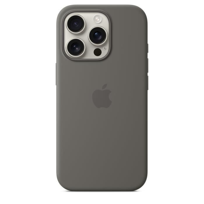 APPLE iPhone 16 Pro - Silicone Case with MagSafe - Stone Gray