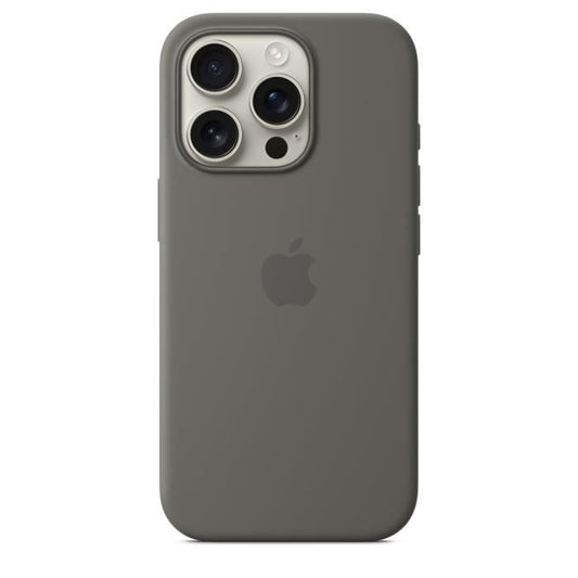 APPLE iPhone 16 Pro - Silicone Case with MagSafe - Stone Gray