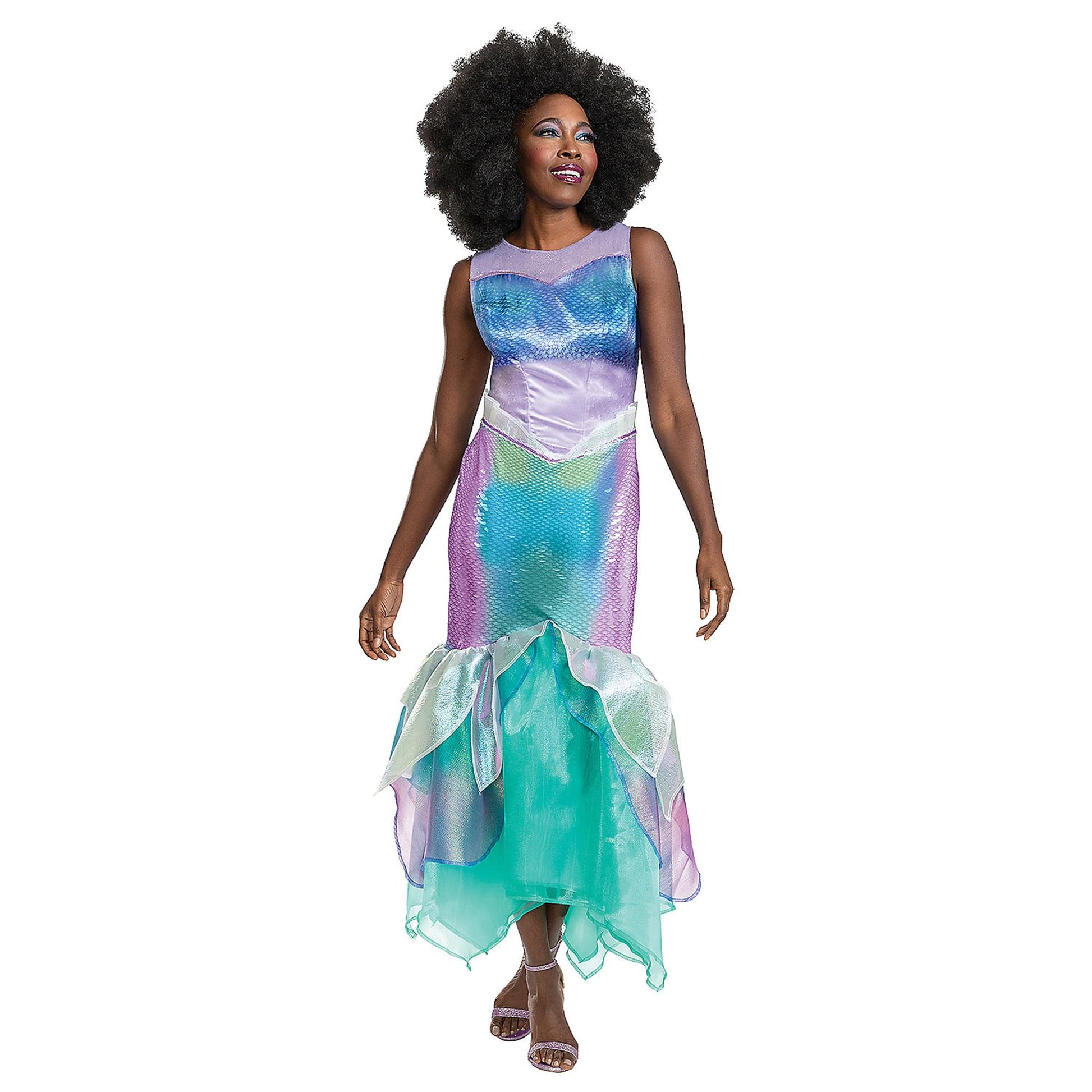 Disney The Little Mermaid Movie Ariel Mermaid Deluxe Adult Costume | M (8-10)