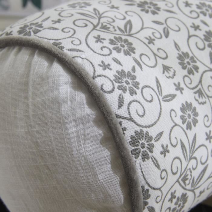 Polochon Cushion - TODAY - CHARME - Capucine Chalk Print - 45 x 15 cm