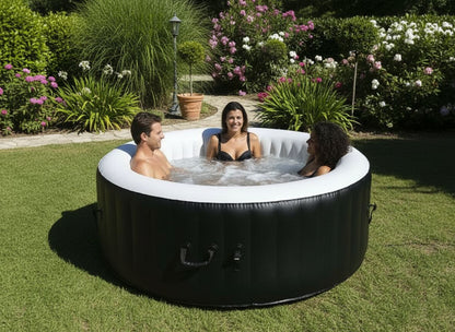 SUNSPA inflatable spa - AS04 - 185 x 65 cm - 4 places - round (delivered with filter, padlock, floor mats and cover)