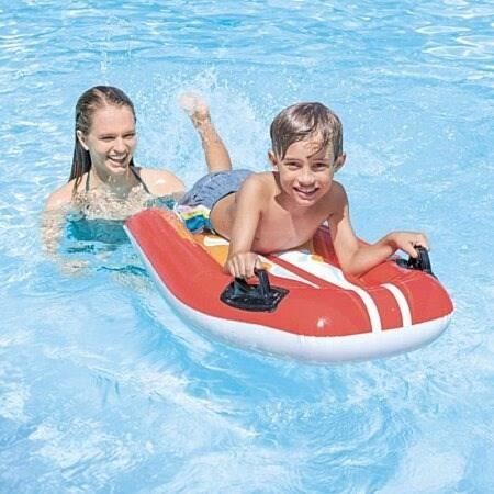 INTEX Child Inflatable Bodyboard Surfboard (random color)