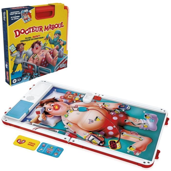 Dr. Maboul, Electronic Board Game with All-in-One Carrying Case, 2 Ways to Play, 1+ Players, 10 Minutes,