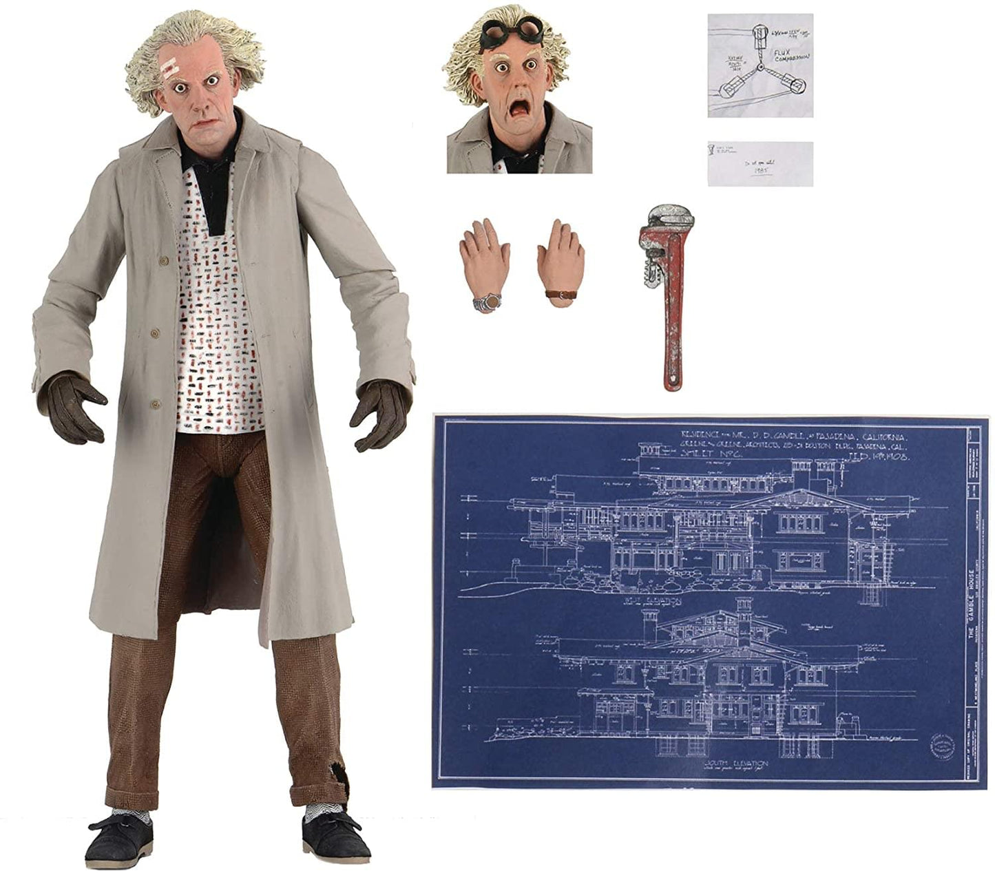 Back To The Future Doc Brown 7 Inch Action Figure