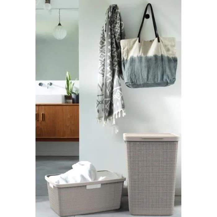 CURVER Jute laundry chest 58 L - Beige