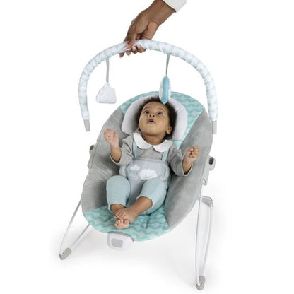 Ity Deckchair Bouncity Bounce, soothing vibrations, play arch with 2 toys, removable and machine washable - Goji