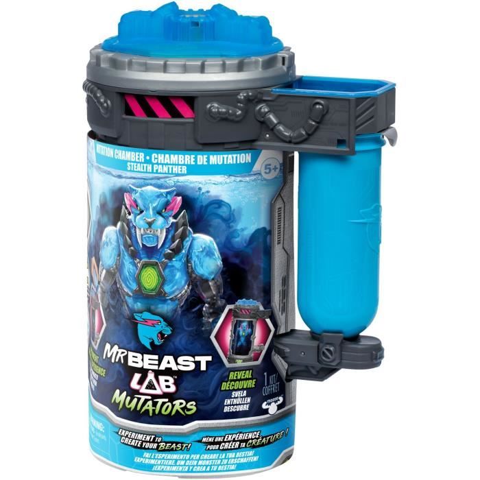 Action figure - MRBEAST LAB - Stealth Panther - 13 cm - Translucent blue body - 20 points of articulation